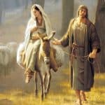 Mary and Joseph Travel to Bethleham